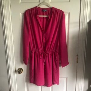 Hot Pink Shirt Dress